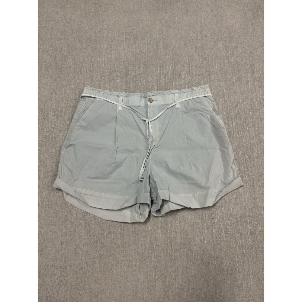 NWT American Eagle High Rise Trouser Shorts 4" Stretch Pale Blue Size 16